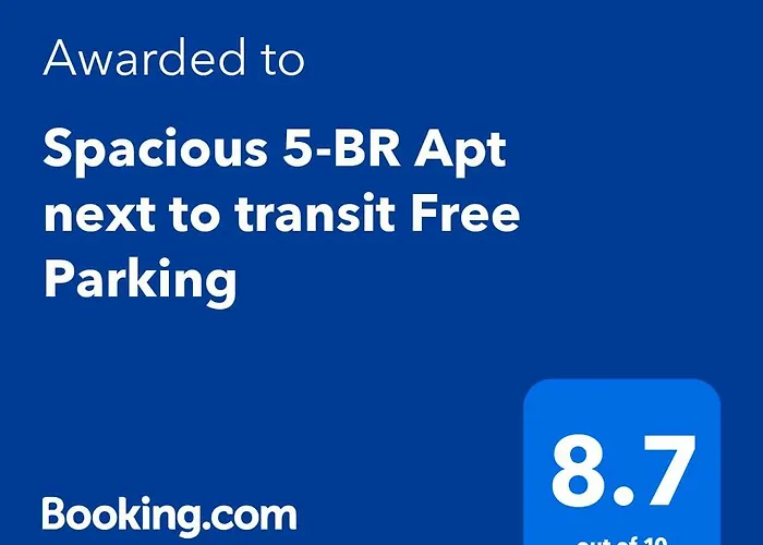 Apartment Spacious 5-br Next To Transit Free Parking *